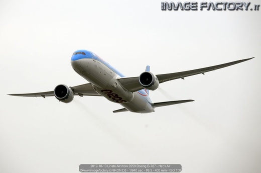 2019-10-13 Linate Airshow 0259 Boeing B-787 - Neos Air
